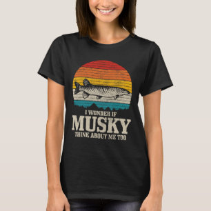 Camiseta Eu me pergunto se Musky pensa em mim Vintage engra