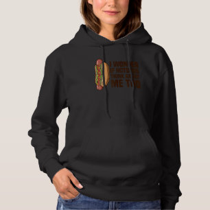 Camiseta Eu Me Pergunto Se Os Hotdog Pensam Em Mim Muito Qu