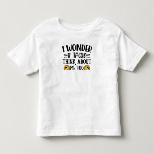 Camiseta Eu Me Pergunto Se Os Tacos Pensam Em Mim Taco Mexi