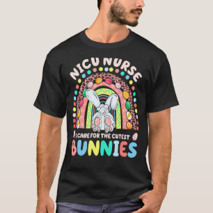 Camiseta Eu Me Preocupo Com A Enfermeira De Bunnies Nicu Ra