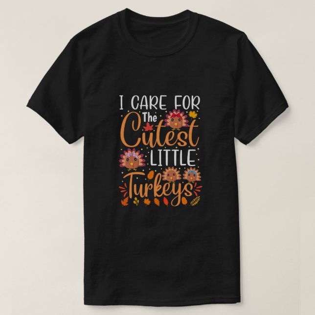 Camiseta Eu Me Preocupo Com Os Pequenos Perus Mais Bonitos  (Frente do Design)