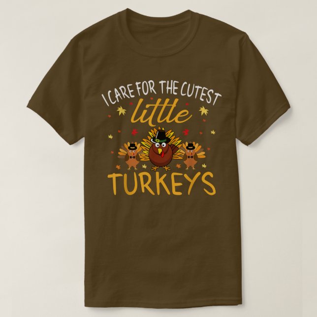 Camiseta Eu Me Preocupo Com Os Pequenos Perus Mais Bonitos  (Frente do Design)