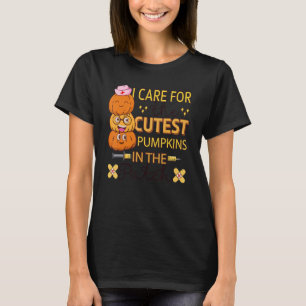 Camiseta Eu Me Preocupo Com Os Pumpkins Mais Bonitos Na Enf