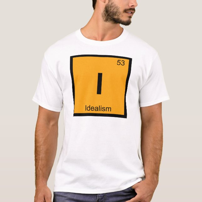 Camiseta Eu - Mesa periódica da química da filosofia do (Frente)