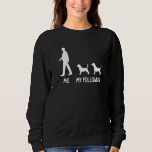 Camiseta Eu Meu Seguidor Beagle Cachorro Mãe Pai Pata do C