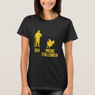 Camiseta Eu Meus Seguidores Amor Animal Galo Galinhas Pinti