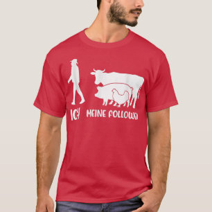 Camiseta Eu, Meus Seguidores Vacas De Amor Animal, Suínos,
