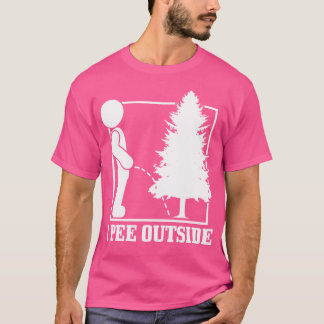 Camiseta Eu mijo fora Engraçado Acampamento ao ar livre cam