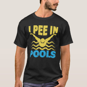 Camiseta Eu Mijo Na Piscina Nadando O Nadador Nadador Sarca