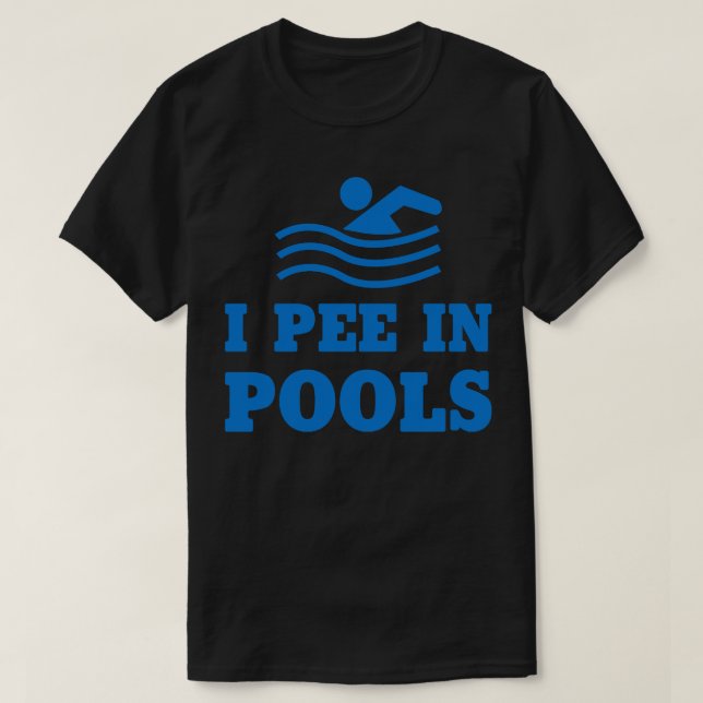 Camiseta Eu mijo nas Piscinas (Frente do Design)
