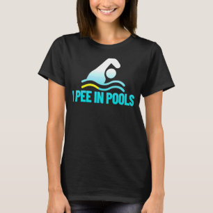 Camiseta Eu Mijo Nas Piscinas De Férias Humor Nadando I Pee