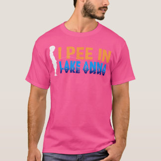 Camiseta Eu Mijo No Lago Anna Camping Funny Camper Humor Vi
