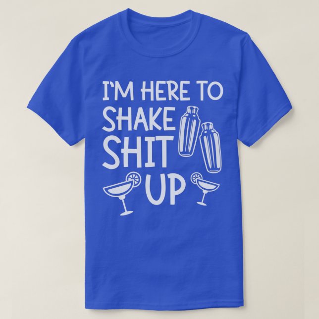 Camiseta Eu Misturo Para Liberar Barman De Frustração (Frente do Design)