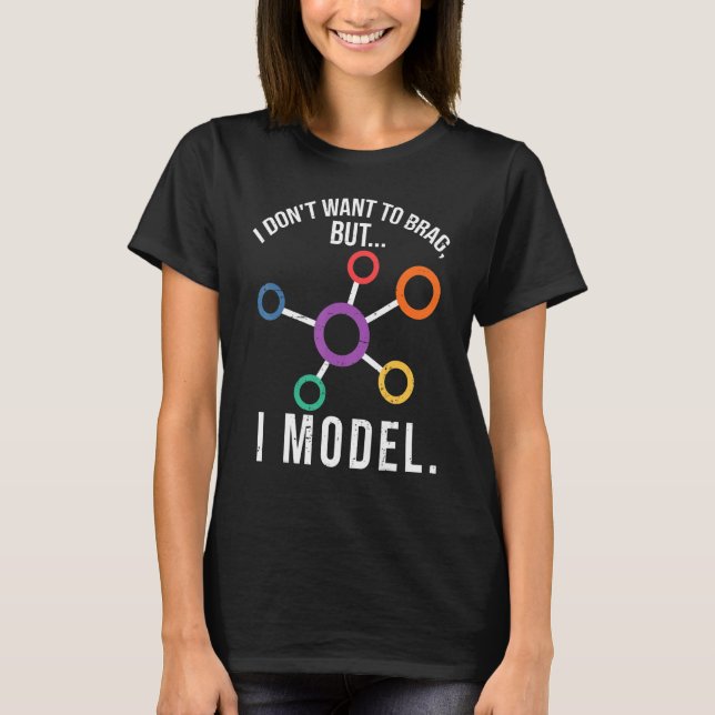Camiseta Eu Modelo Data Science Coding Humor (Frente)