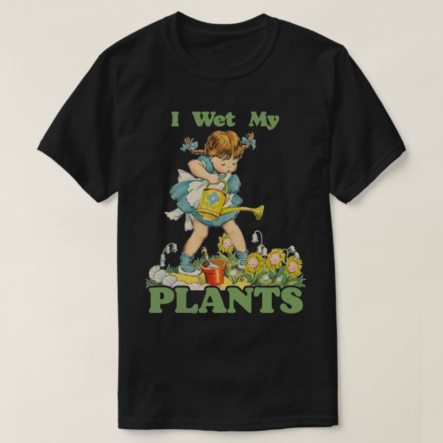 Camiseta Eu Molhei As Minhas Plantas (Frente do Design)