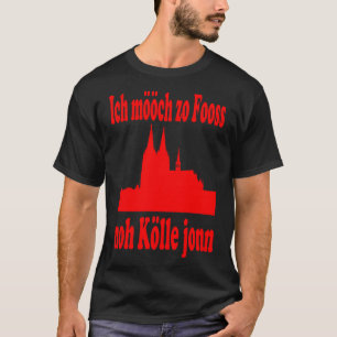 Camiseta Eu mööch zo Fooss colônia catedral Kölsch pres