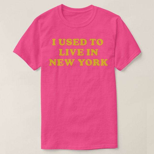 Camiseta Eu Morava Em Nova York (Frente do Design)