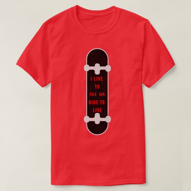 Camiseta Eu moro para montar e cavalgar para viver (Frente do Design)