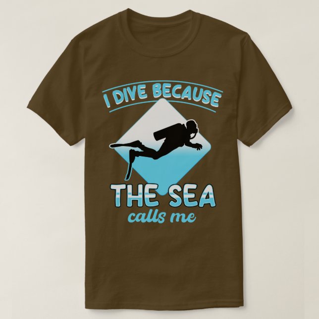 Camiseta Eu Moro Porque O Mar Me Chama (Frente do Design)