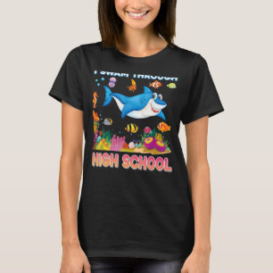 Camiseta Eu nadei através do Segundo grau de Formando de tu