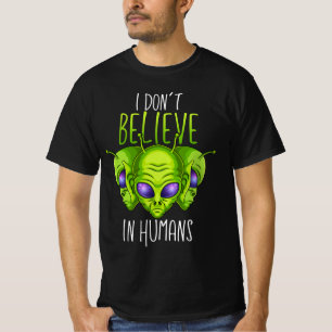 Camiseta Eu não acredito em humanos