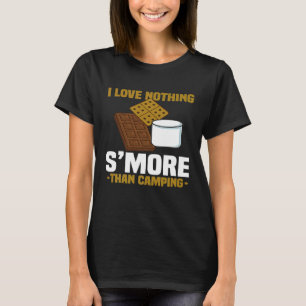 Camiseta Eu Não Amo Nada Mais Do Que Acampar Cheiros Engraç