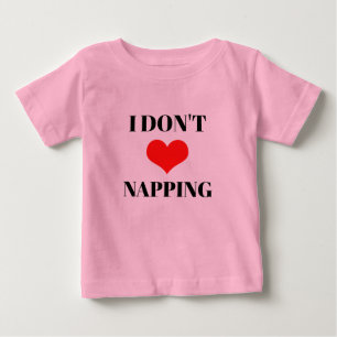 Camiseta Eu Não Amo Soneca Coração Vermelho Dia dos Namorad