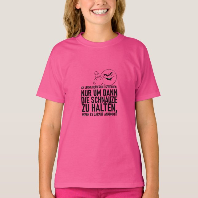 CAMISETA EU NÃO APRENDO A FALAR (Frente)