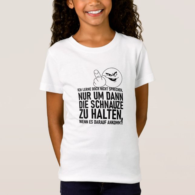 CAMISETA EU NÃO APRENDO A FALAR (Frente)