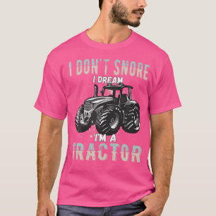 Camiseta Eu Não Assusto Eu Sonho Que Sou Um Trator Engraçad