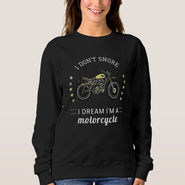 Camiseta Eu Não Assusto Eu Sonho Uma Citação De Biker De Mo (Frente)