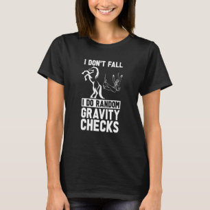 Camiseta Eu Não Caio Eu Faço Cavalgar Aleatório Exibição d