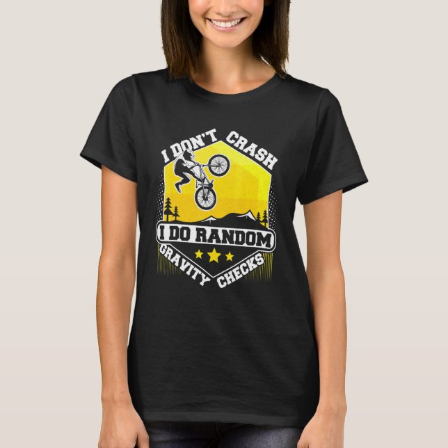 Camiseta Eu Não Caio Eu Faço Gravidade Aleatória Verificand (Frente)