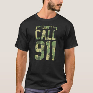 Camiseta Eu não chamo 911 Pro 2a Segunda Emenda Gun Rig