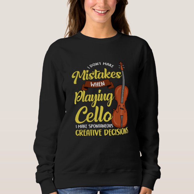 Camiseta Eu não cometo erros ao tocar Cello (Frente)