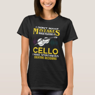 Camiseta Eu não cometo erros na Orquestra de Música Cello