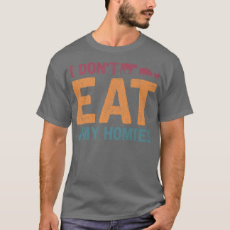 Camiseta Eu não como as minhas casas de vegetarianas.