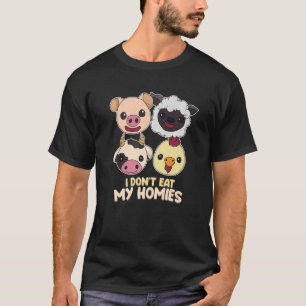 Camiseta Eu Não Como Meu Amigo Vivo Vegan Vegetarian Veggie