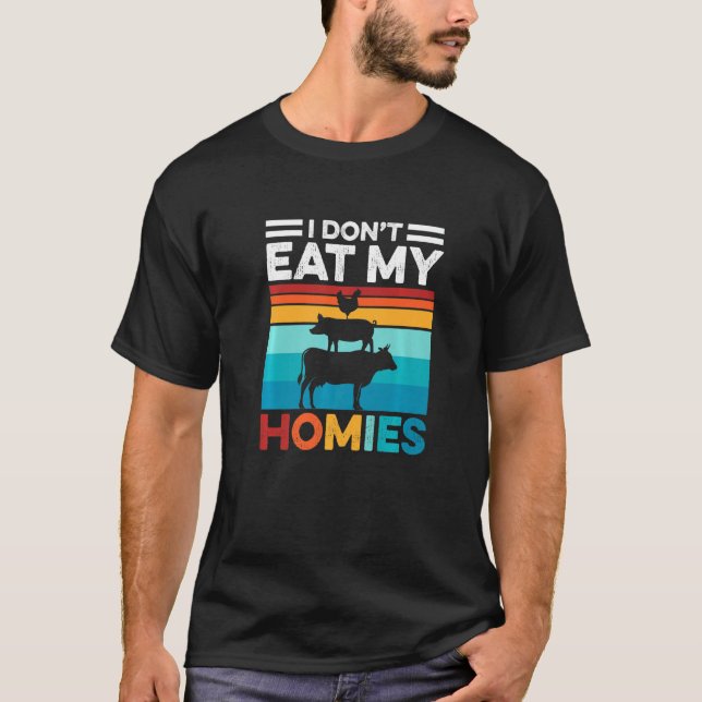 Camiseta Eu não como meu legado vegetariano (Frente)