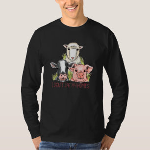 Camiseta Eu não como meu legado vegetariano vegetariano