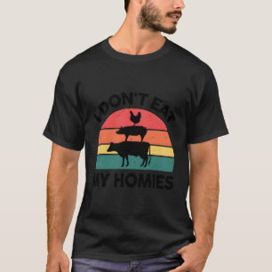 Camiseta Eu Não Como Minha Casa Vegetariana Vegan N