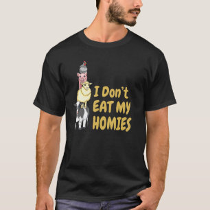 Camiseta Eu não como minha casa vegetariana vegetariana