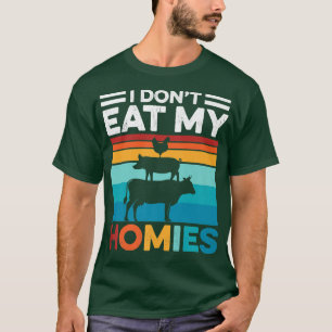 Camiseta Eu não como minha casa, vegetariana vegetariana en