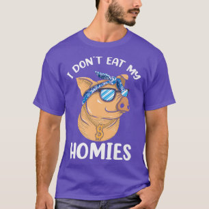 Camiseta Eu não como minhas casas Vegan Vegetarian Animal L