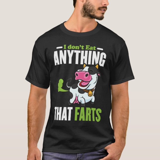 Camiseta Eu não como nada que as farrapos (Frente)