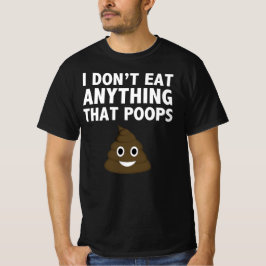 Camiseta Eu não como nada que cocô