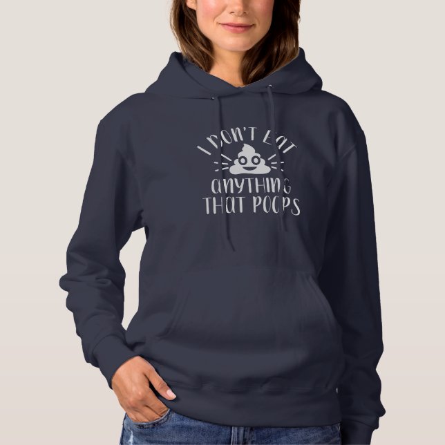 Camiseta Eu não como nada que cocô, vegan senhoras (Frente)