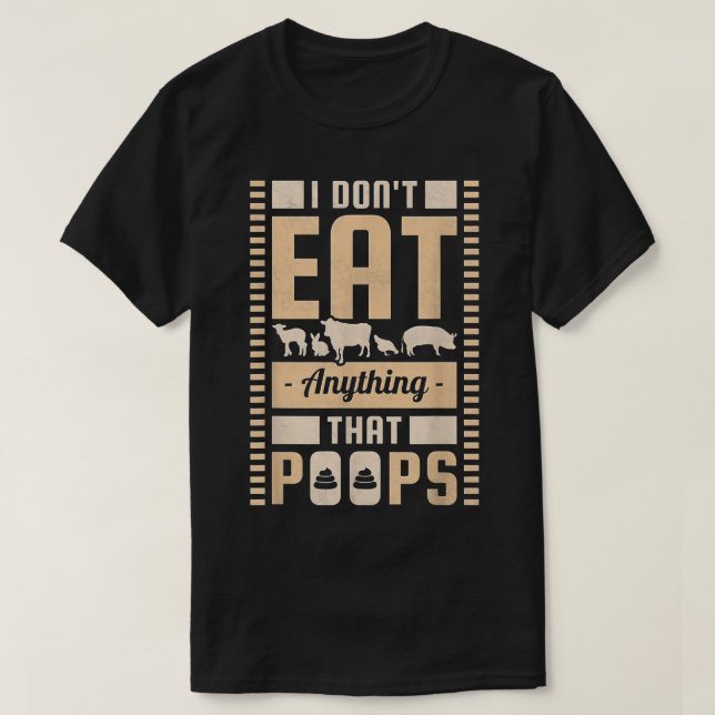 Camiseta Eu Não Como Nada Que Passe, Vegan (Frente do Design)