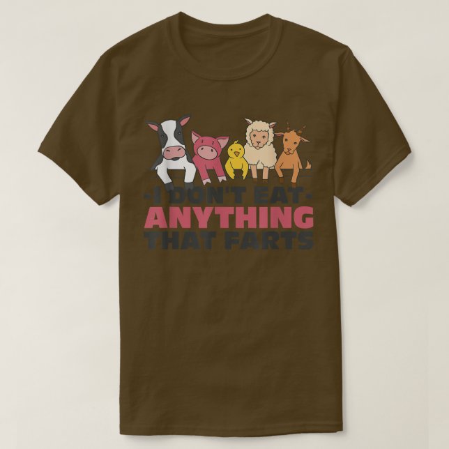 Camiseta Eu não como nada que seduza vegetariano (Frente do Design)