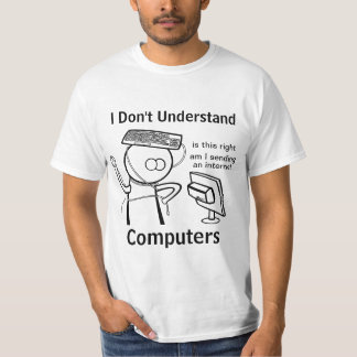 Camiseta Eu não compreendo computadores